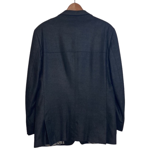 Coppley Sport Coat Mens 40R Black Faux Suede Velvet Blazer Bachelor Party Vegas - Picture 3 of 15